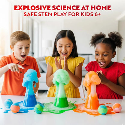 Playz Kaboom! 50+ Explosive Science Experiments Kit for Experiments, Blue
