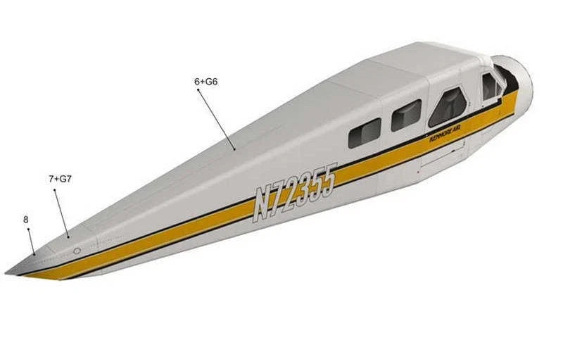 1:32 Paper DHC-2 Beaver Float Seaplane 3D Plane Aircraft Unassembled Kirt Gift