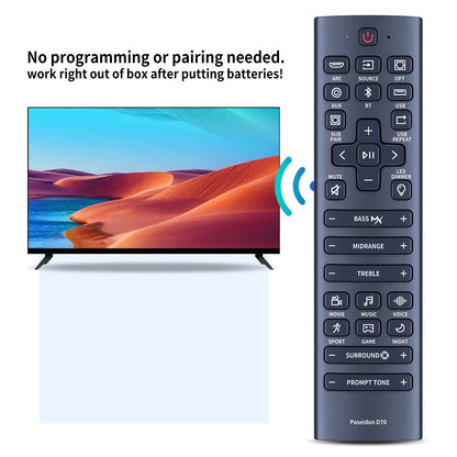 Generic Replacement For Ultimea Poseidon D70 7.1 Surround Sound System Remote