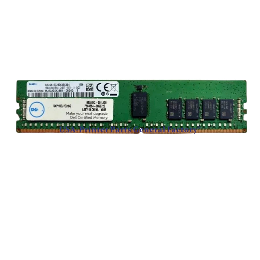 Compatible DELL SNPHNDJ7C 16G A8711887 16GB 2RX8 DDR4 PC4-2400T RDIMM Memory