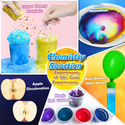 UNGLINGA 50+ Science Lab Experiments Kit for Kids, STEM Activities 9.8 inches