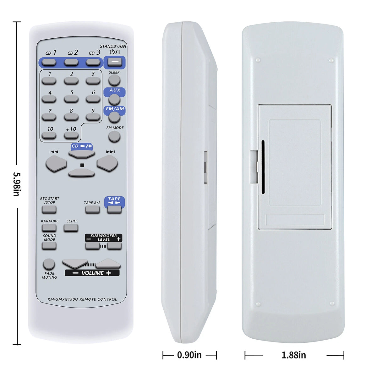 RM-SMXGT90A RM-SMXGT90U Remote Control For JVC Audio System MXG70 MXGT80 MXGT90