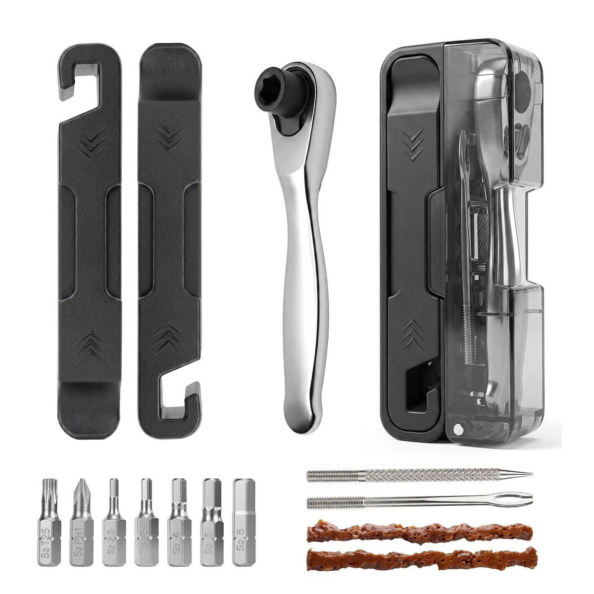 EMERK Bike Repair Tool Kit, Portable Multi with Ratchet Kit