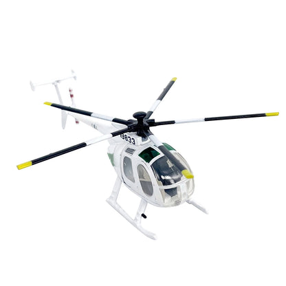 1PCS 2.8in US Army MH-6 Little Bird Helicopter Finished Model Toy Gift Kit