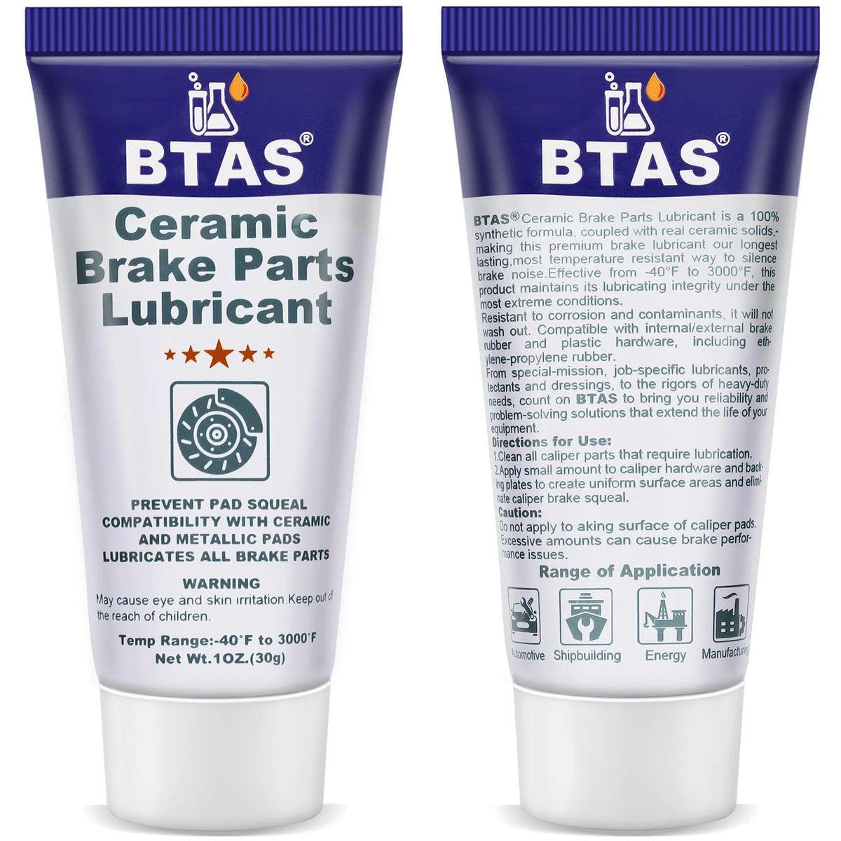 BTAS Brake Grease for Parts Lubricant,Caliper Sliding Pin 1 oz, Purple
