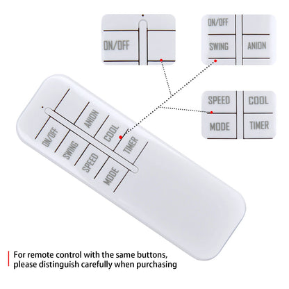 Remote Control For COSTWAY Portable Evaporative Air Cooler 23665-CYPE-A-CA