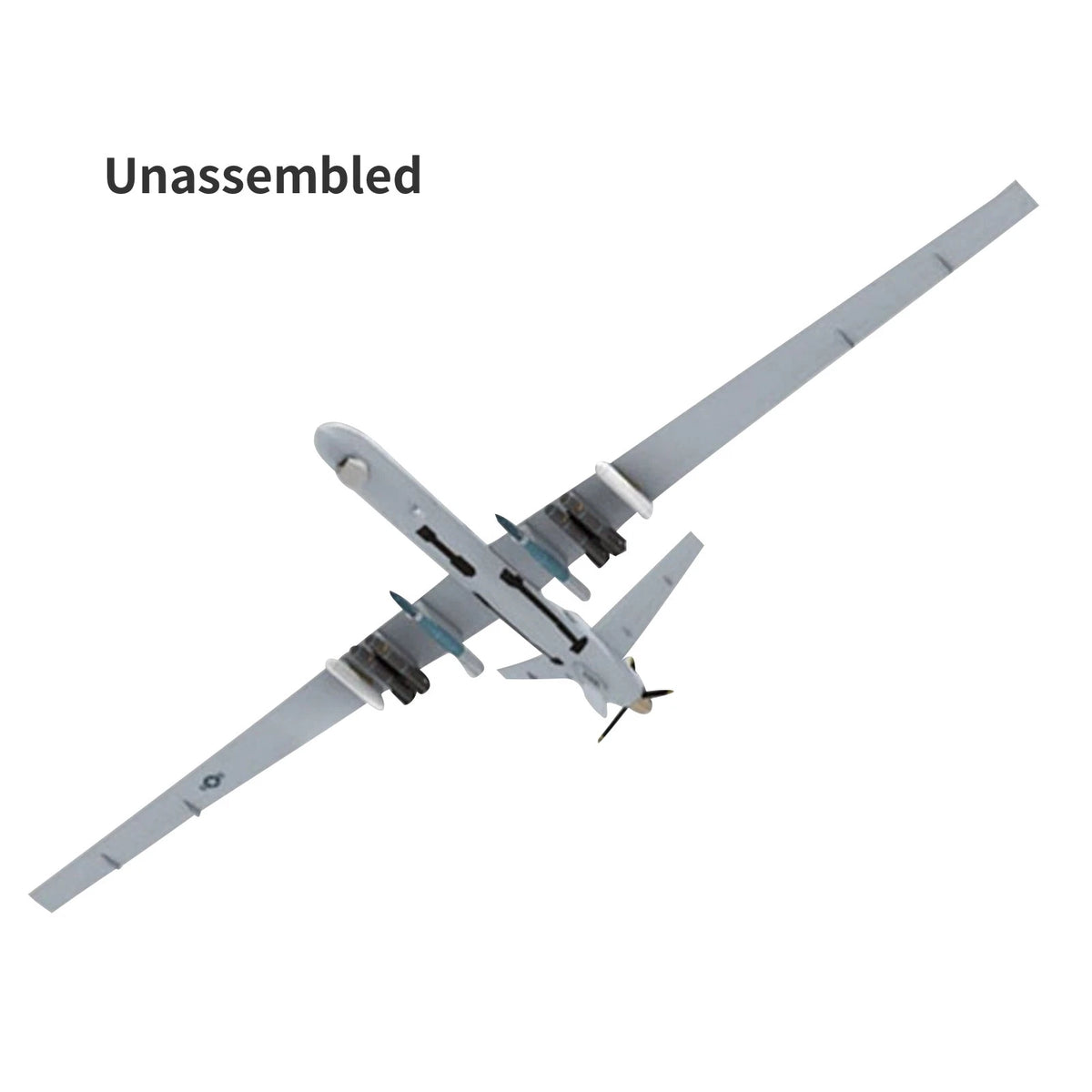 1/32 MQ-9 Reaper UAV Plane Paper Model Military Aircraft Unassembled Gift/Decor