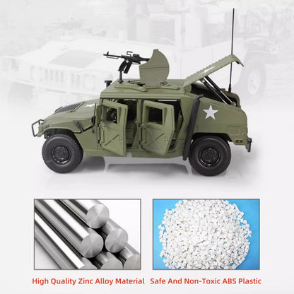 24cm Diecast Alloy 1/18 For Hummer Hmmwv Battlefield Vehicle Model Craft