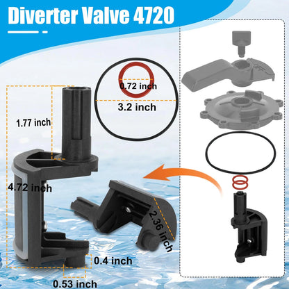 NURATIT 2-Port/3-Port Pool Valve Rebuild Kit Compatible with Jandy 2 Pack