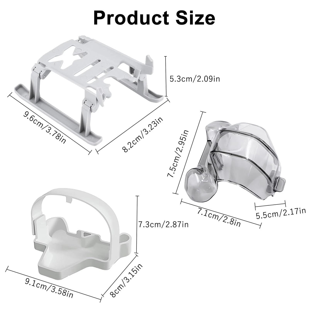 Craznick Mini 4 Pro Accessories Bundle: with Propellers Blades Guard Landing...