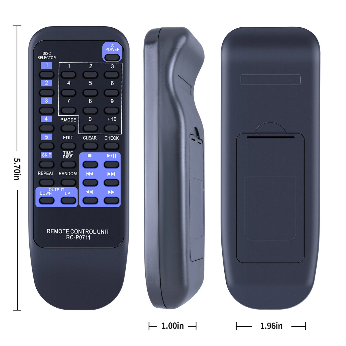 RC-P0711 Remote Control For Kenwood CD Player CD406 CD403 CD404 CD406