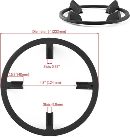 Wok Ring, Replacement Parts Cast Iron Support Ring for Gas Stove Black