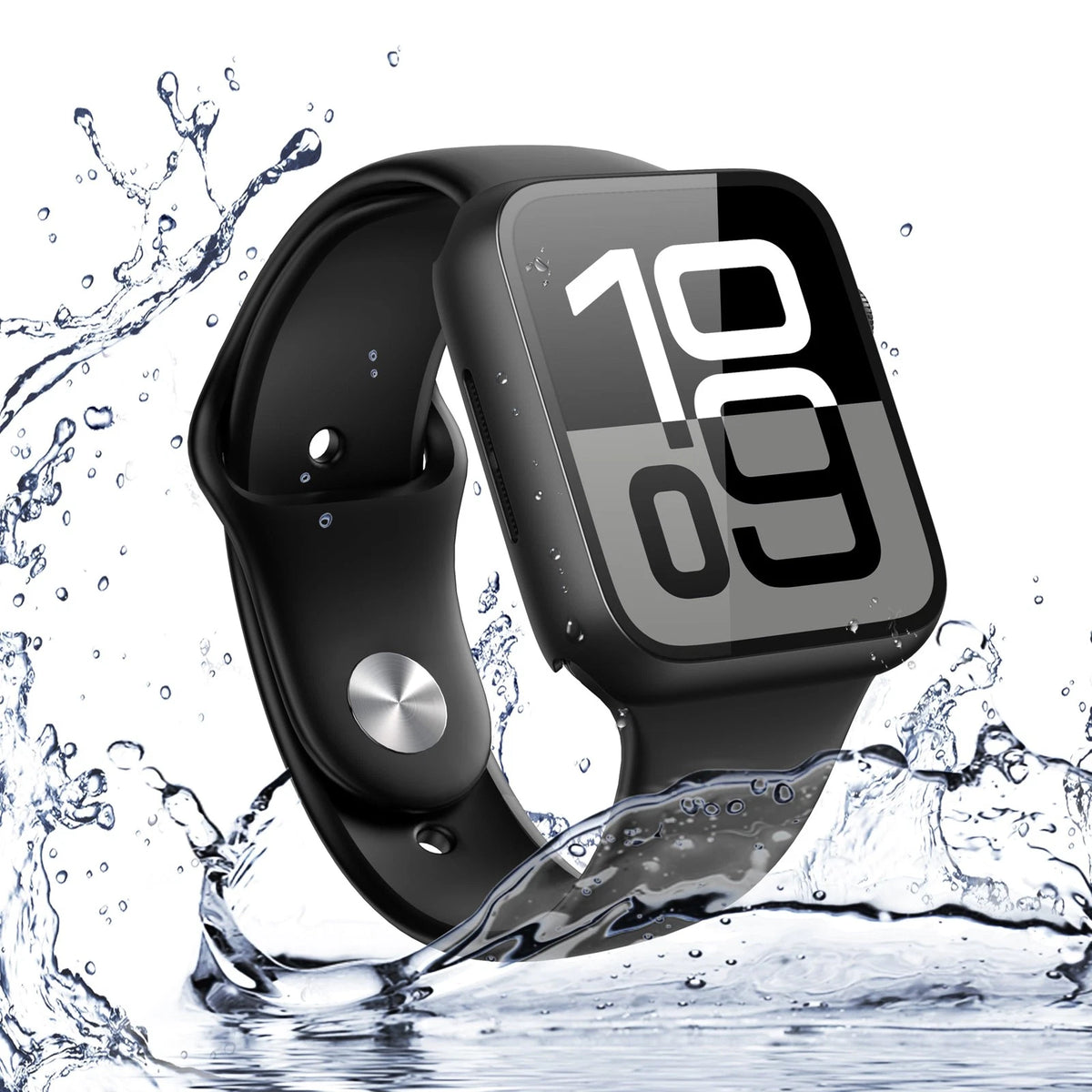 Misxi [2 Pack] Waterproof Hard 46mm(2-Pack) for Series 11/10, Matte Black