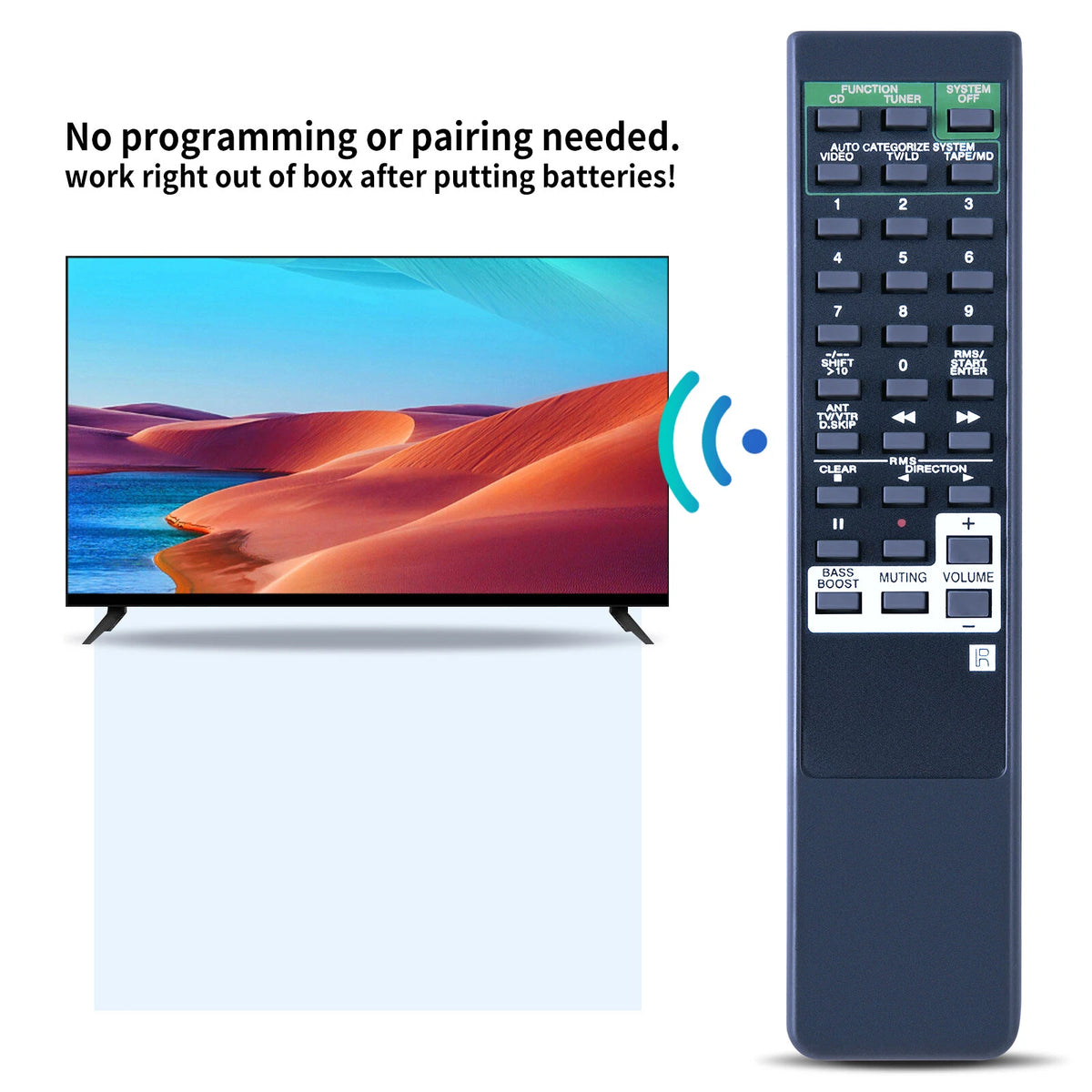 RM-U253 Remote Control For Sony Stereo Receiver STR-D36, STR-D365, STRD36