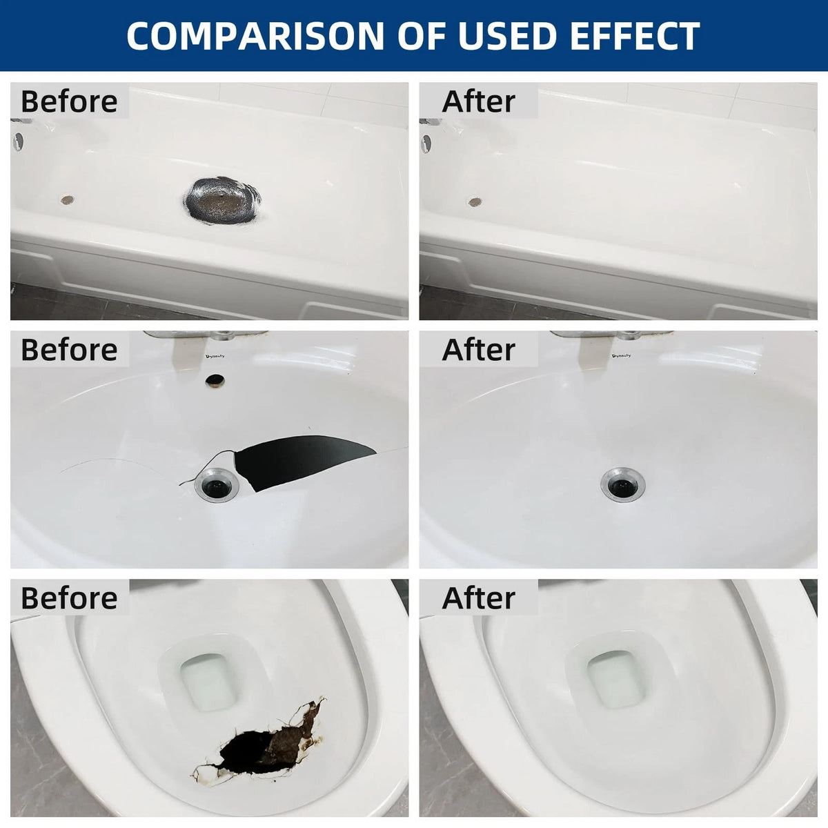 Tub and Shower Repair Kit White, Fiberglass Porcelain White