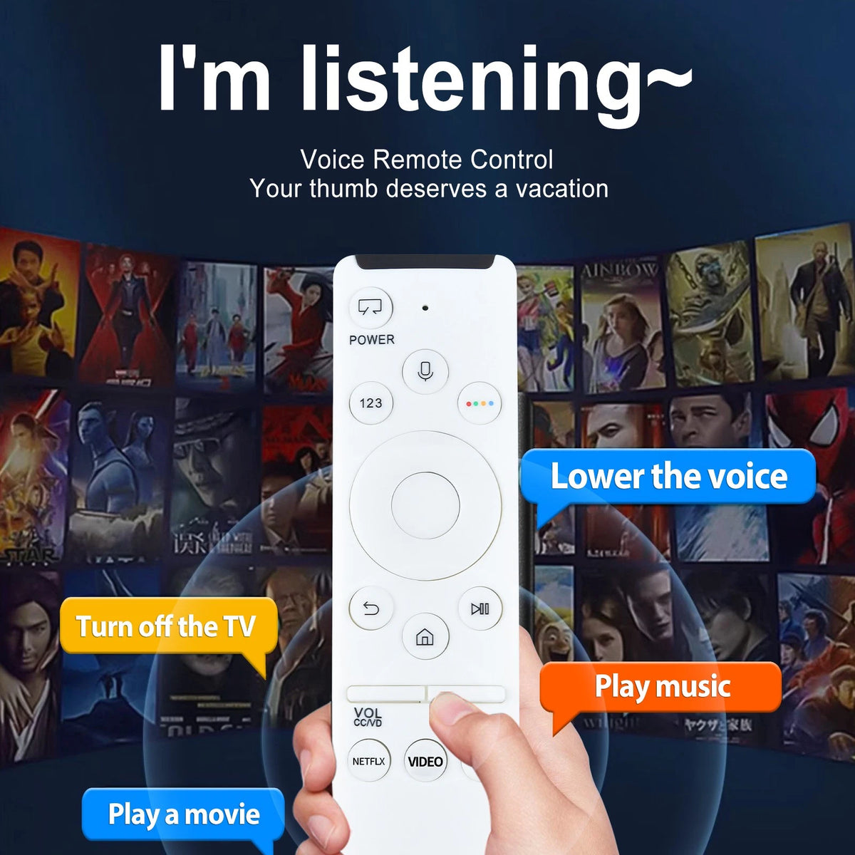 BN59-01312Q Voice Remote Control For Samsung The Frame LS03T LS03R Series TV