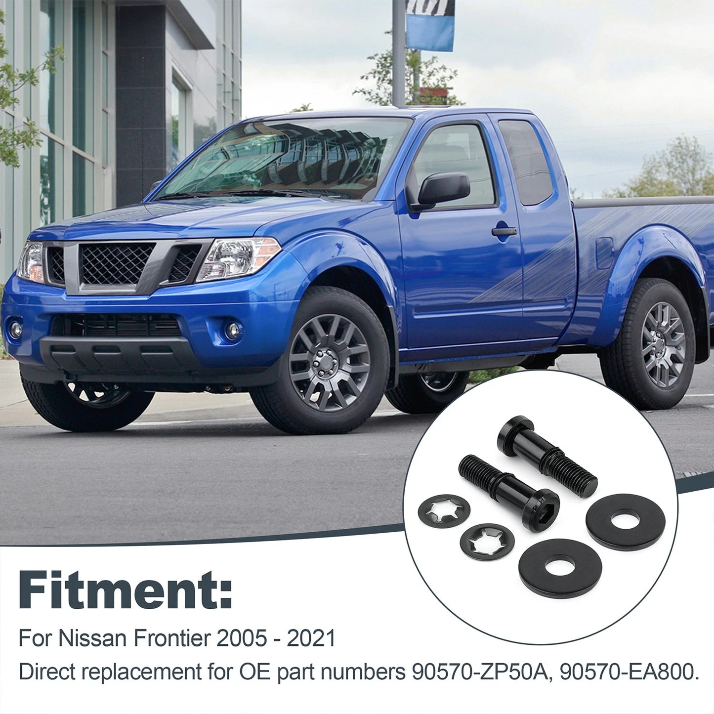 2 Pack- Rear Tailgate Striker Plate For Nissan Frontier 2005-2021
