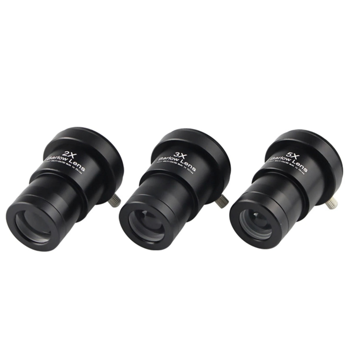 3Pcs/Set 1.25 inch Astronomical Telescope Barlow Lens 2X 3X 5X Eyepiece Lens;