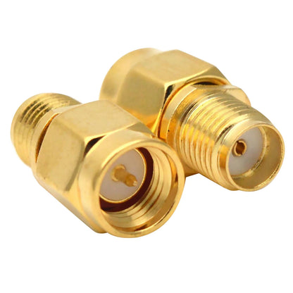 2pcs SMA Female Jack to SMA Male Plug Coax Cable Connector Replacement