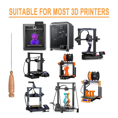 3D Printer Cleaning Filament Clog Tool with Wood Handle,The Must-Have 3D...
