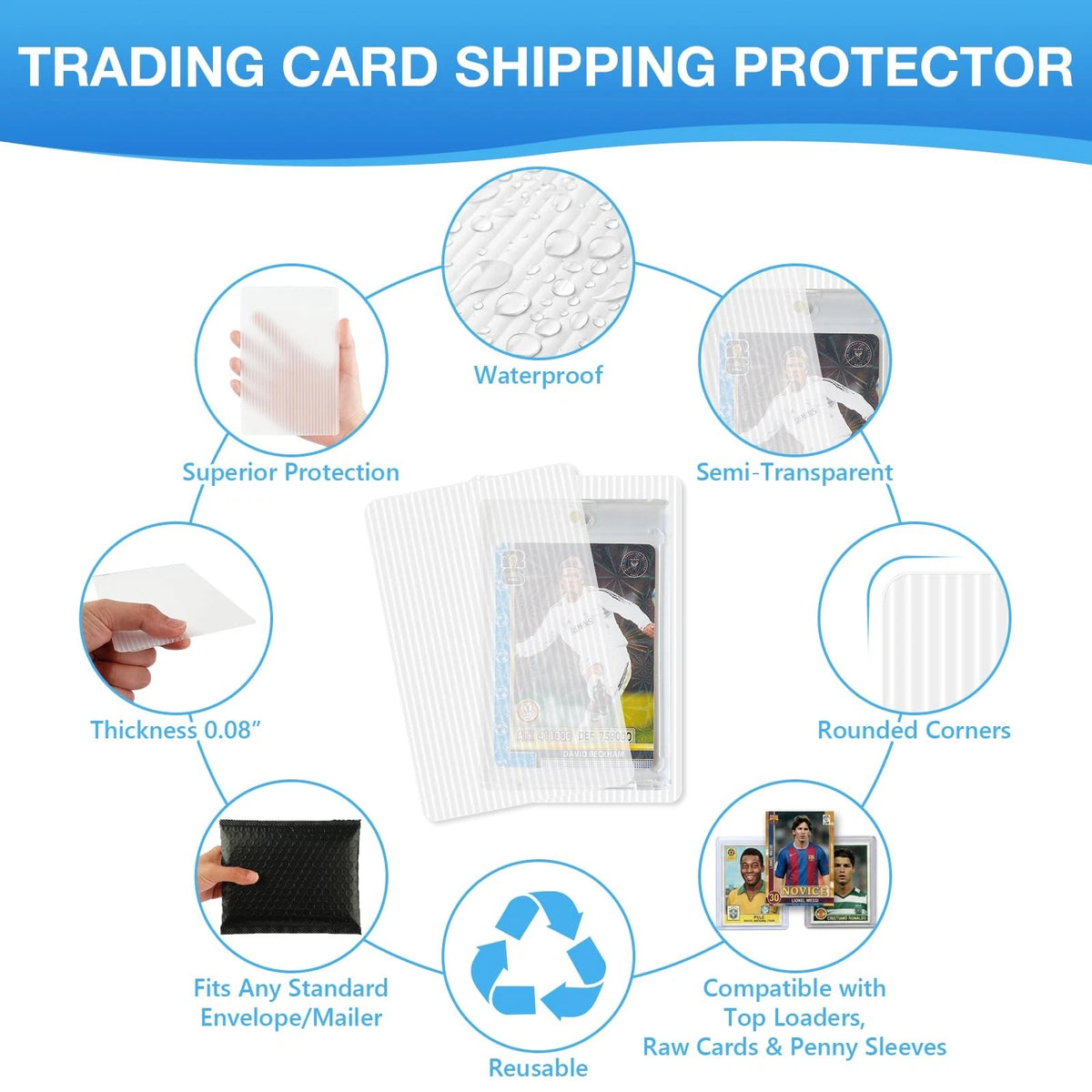 Fayoo Trading Card Shipping Supplies, 60 Bubble Mailers, 5.75 x 8.66 inches