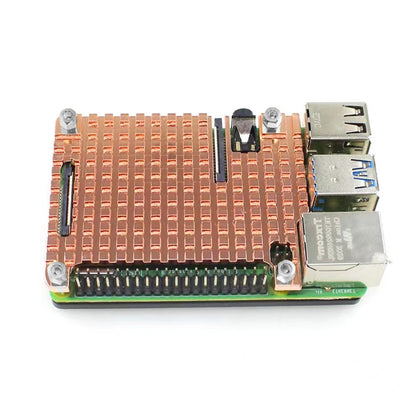 Thin Copper Heatsink Protection Passive Cooling Case Kit For Raspberry Pi 4B