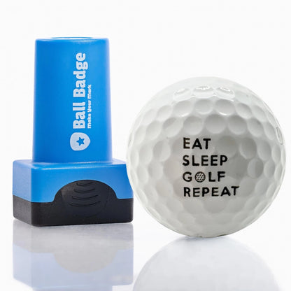 Ball Badge Golf Stamp, Self-Inking Marker Eat Sleep Repeat