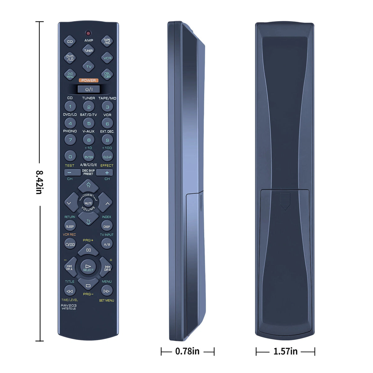 RAV203 V473170US For Yamaha AV Receiver Remote Control RX-V496 HTR-5240