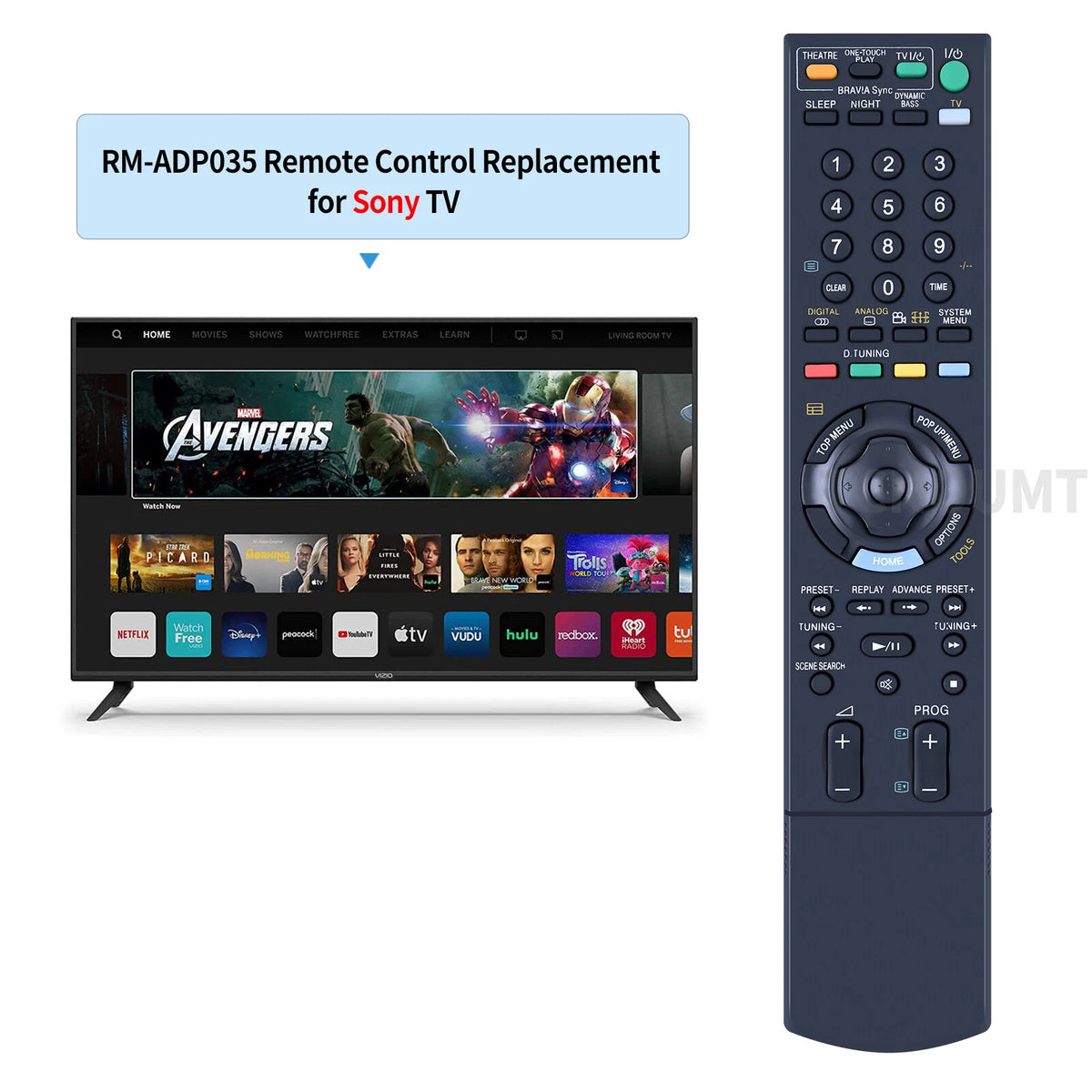 RM-ADP035 Remote Control For Sony Player HCD-E300 BDV-E300 BDV-T11