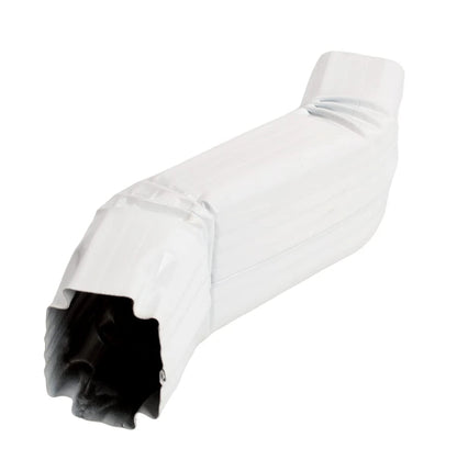 Gutter Downspout OFFSET White (Gloss) Aluminum gutter 2X3 A-Style,