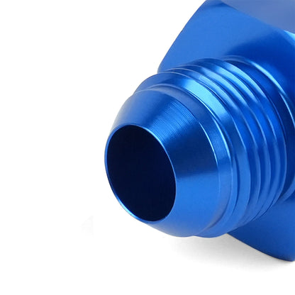 ‌SBC Valve Cover 10AN Fittings Kit Blue Aluminum Adapter 2 Pack