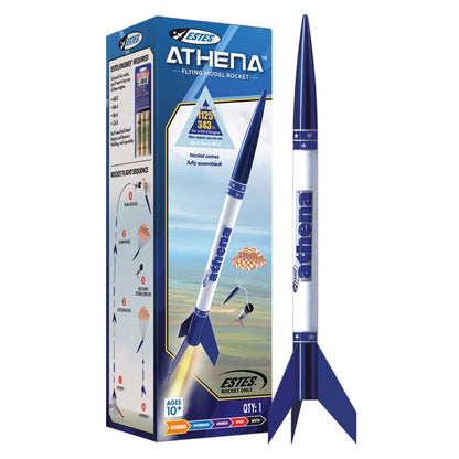 Estes 2452 Athena Rocket-Building Kit, Prebuilt Beginner Medium, Brown