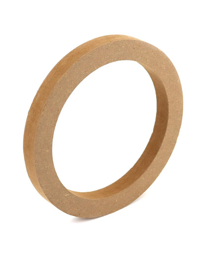 QWORK Wooden Speaker Spacer Rings, 8 Pcs 6.5" Car MDF Ring, 8 Pack