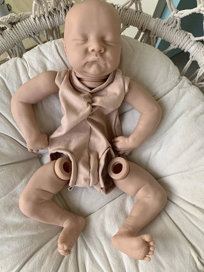 Angelbaby Unpainted Reborn Baby Doll Kits with Cloth Body 17 17 Inches, Lay