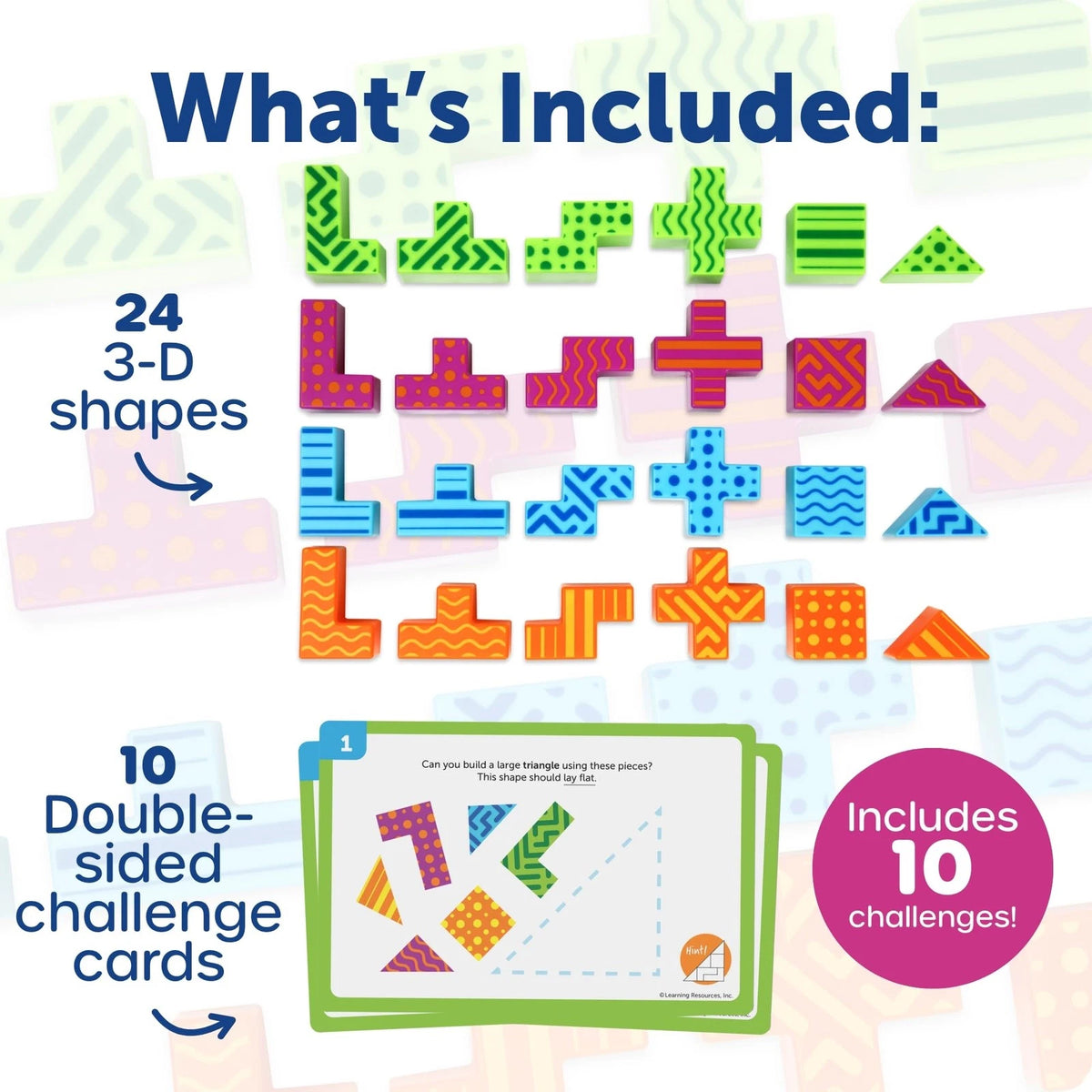 Learning Resources STEM Explorers Brainometry - 3D Puzzle Games Medium, Multi