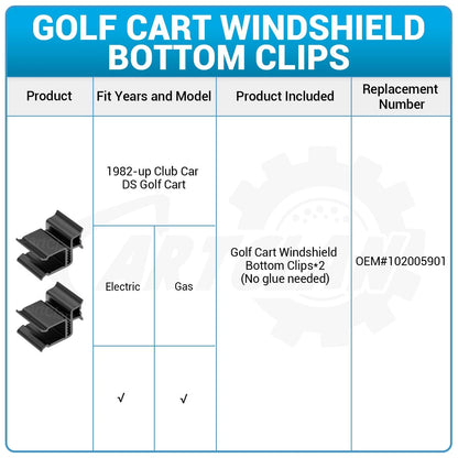 CartClan Club Car DS  Factory Standard, 1982+ - Black