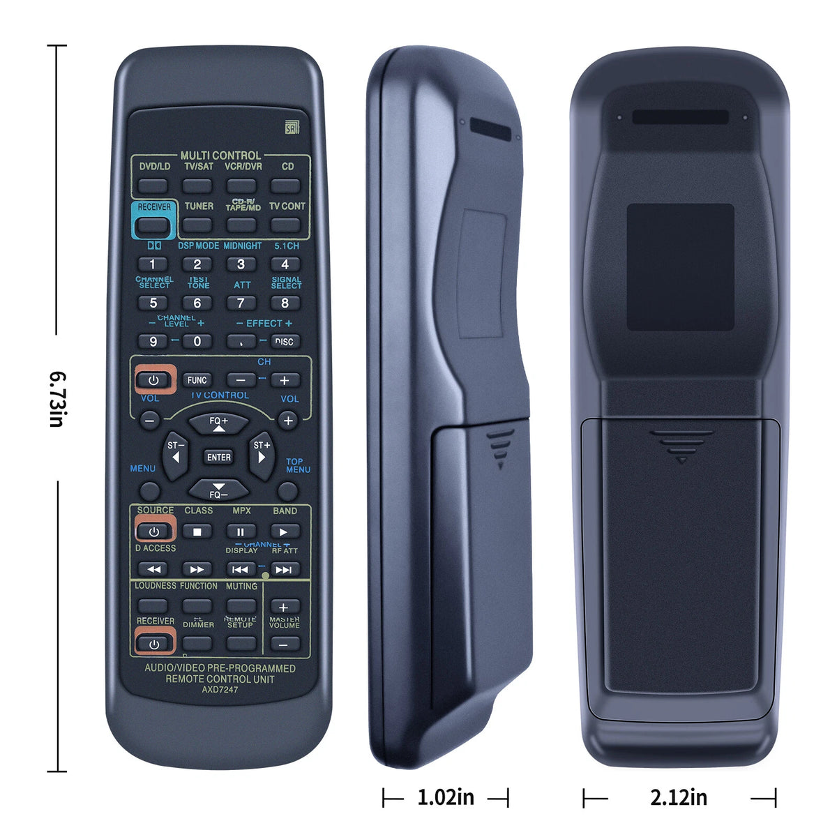 AXD7247 Remote Control For Pioneer AV Receiver VSX609RDS/MVXJI VSX-D510