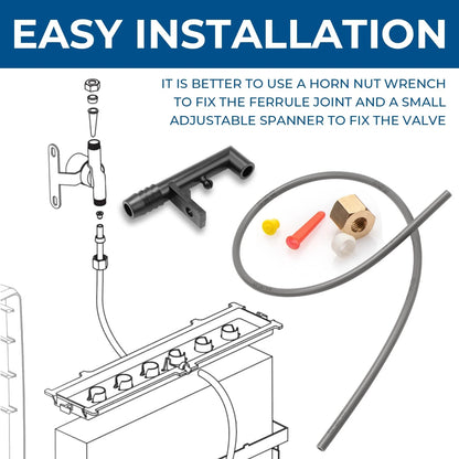 Upgraded 4079 Feed Tube-Nozzle Replacement for Aprilaire Black