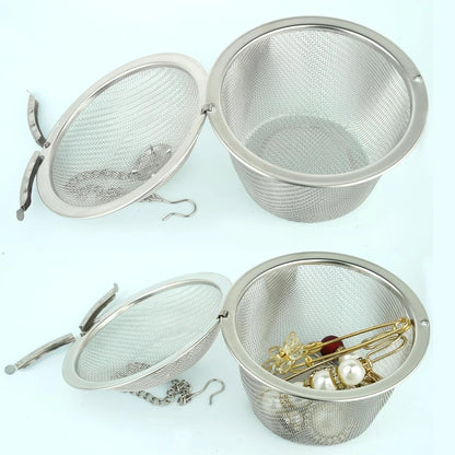 5 Pcs Ultrasonic Cleaner Baskets Stainless Steel Cleaning, 3.4 Inch