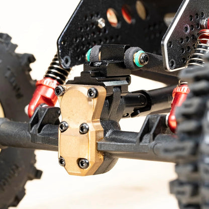 RampCrab Rear Axle Truss Upper Links Mount for SCX24 AX24 RC 2 Sets, Black