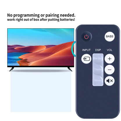 Remote Control For Insignia RMC-SB212 SoundBar Home Theater Speaker System