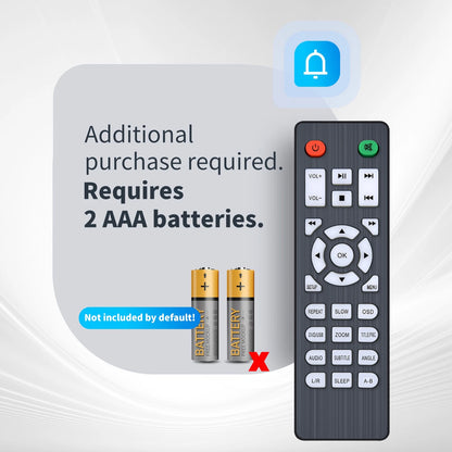 Remote Control For FELEMAN 1080P HD TV DVD Player MD116 MD6BUS