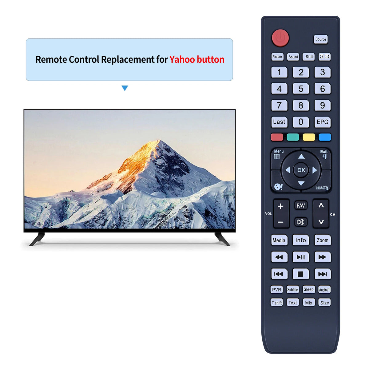 EN-32951A Remote Control For Hisense TV HL46T39PZLN3D, HL55T39PZLN3D