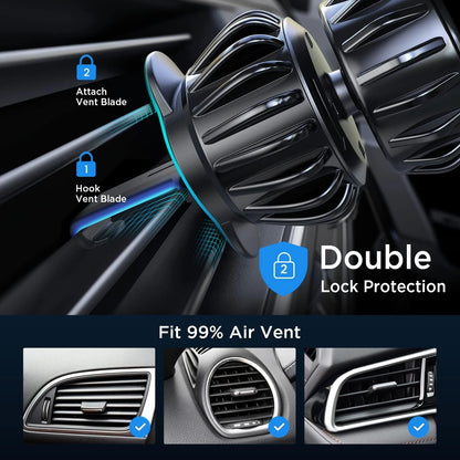 LISEN Magnetic Phone Holder for Car, Car 49*36*65mm, Black