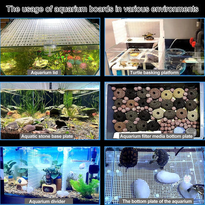 4 Aquarium lid Hood Fish Tank top Cover Terrarium Plastic transparent