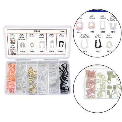 70* Fuel Line Retainer Clip Assortment Replacement For Ford Car Accessories