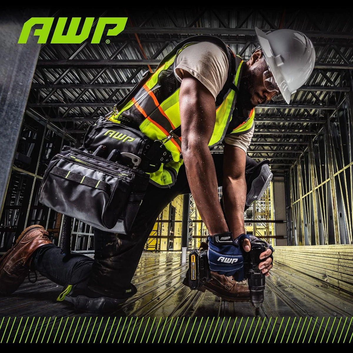 AWP Professional Fingerless Work Gloves X-Large (Pack of 1)