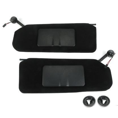 For 97-04 Corvette C5 Sun Visors Shades &Bezel Trim Mount Lighted Vanity Mirrors