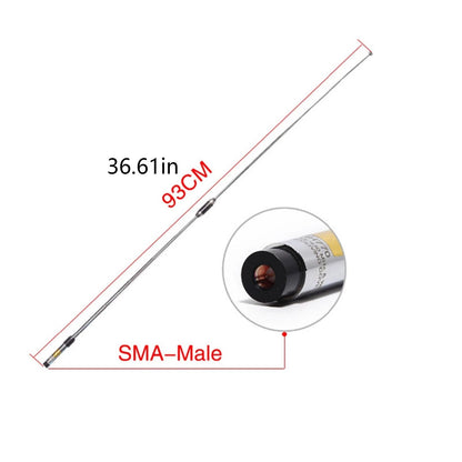 RH770 SMA-Male Dual Band VHF/UHF Telescopic Antenna For Baofeng UV-3R UV-100