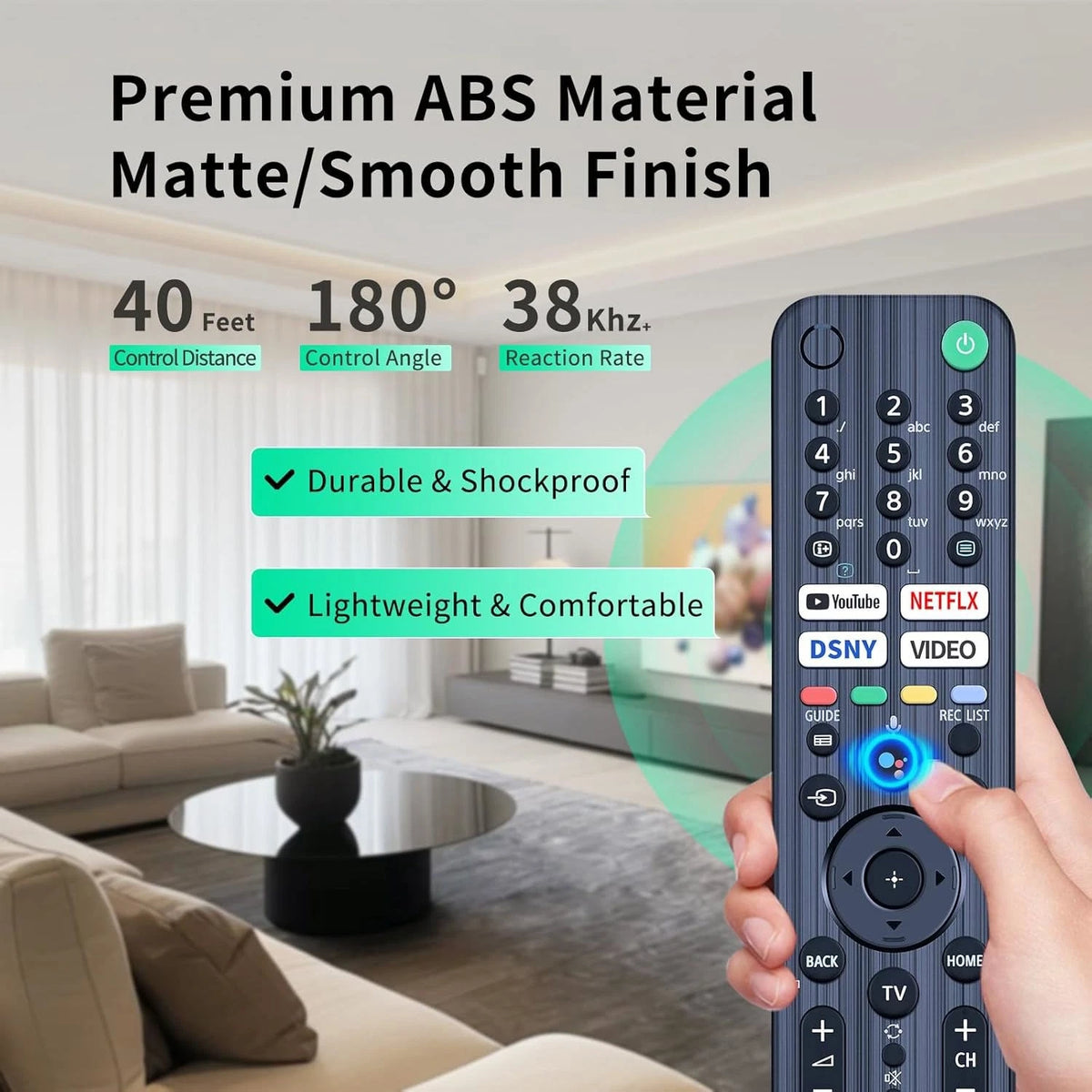 RMF-TX520E Voice Remote Control For Sony TV KD43X85J, KD50X85J. KD55X79J
